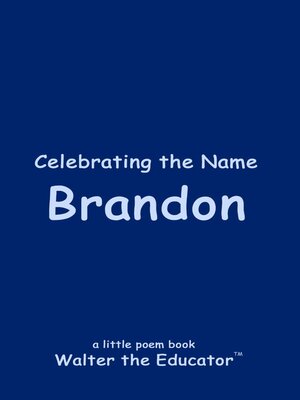 cover image of Celebrating the Name Brandon